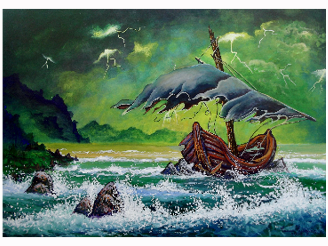 Occhi che brillano, 70x100, acrilico e misto su tela