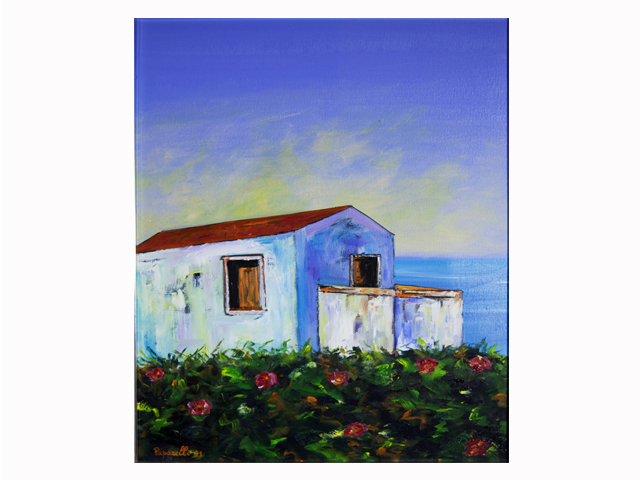 Casolare siciliano - 50x70 - Olio su tela - Anno 1991