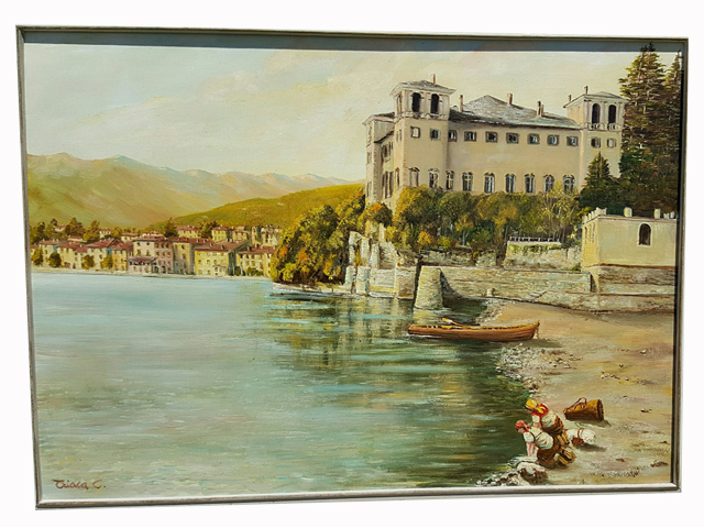 Palazzo Gallio Gravedona - Como - 50x70cm - Olio su tela - Anno 2016